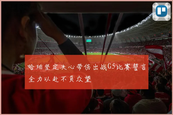 哈珀坚定决心带伤出战G5比赛誓言全力以赴不负众望